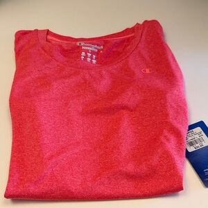 Champion Vibrant Pink Sports Tee Short Sleeve